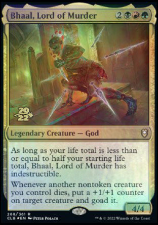 Bhaal, Lord of Murder [Commander Legends: Battle for Baldur's Gate Prerelease Promos] | Jomio and Rueliete's Cards and Comics