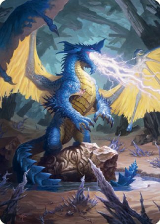 Blue Dragon Art Card [Dungeons & Dragons: Adventures in the Forgotten Realms Art Series] | Jomio and Rueliete's Cards and Comics