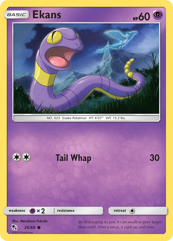 Ekans (26/68) [Sun & Moon: Hidden Fates] | Jomio and Rueliete's Cards and Comics