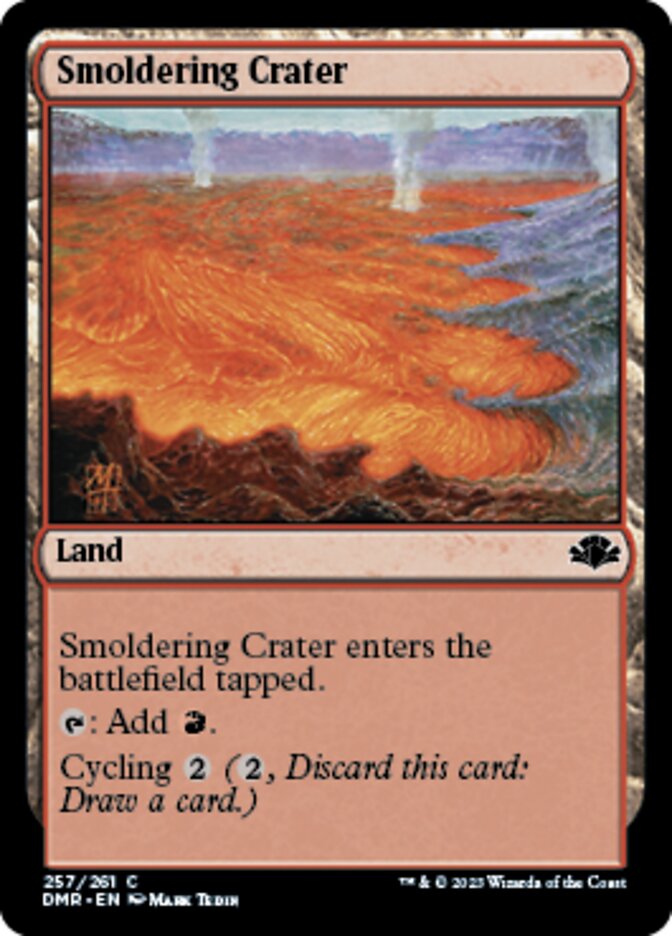 Smoldering Crater [Dominaria Remastered] | Jomio and Rueliete's Cards and Comics