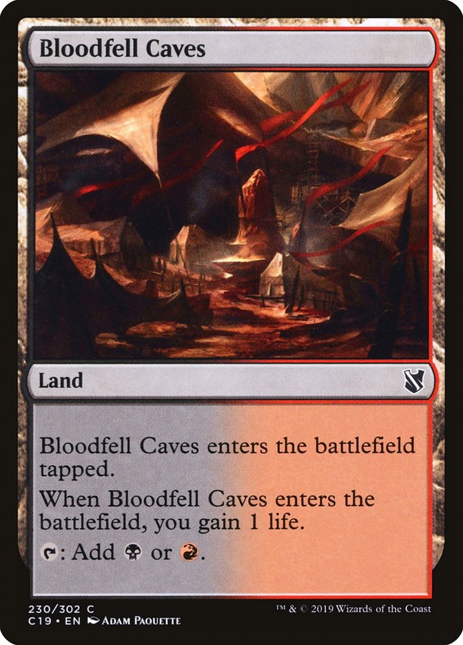 Bloodfell Caves [Commander 2019] | Jomio and Rueliete's Cards and Comics