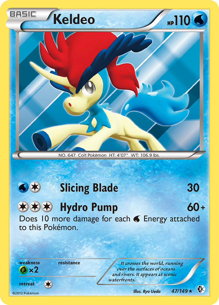 Keldeo (47/149) [Black & White: Boundaries Crossed] | Jomio and Rueliete's Cards and Comics