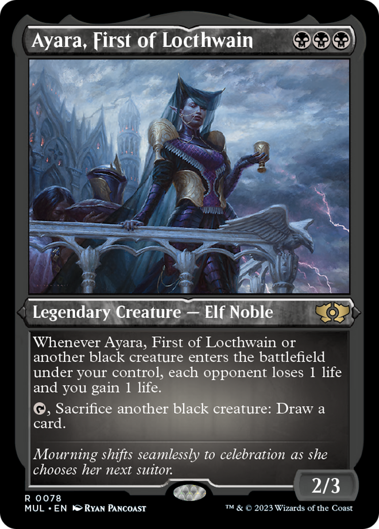 Ayara, First of Locthwain (Foil Etched) [Multiverse Legends] | Jomio and Rueliete's Cards and Comics