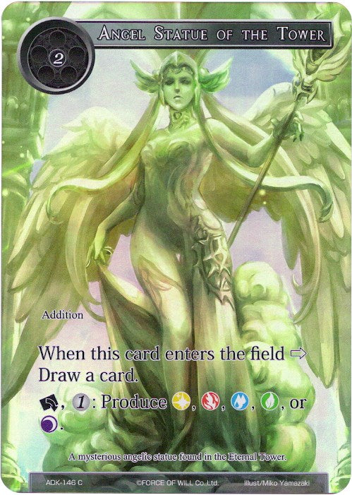 Angel Statue of the Tower (Full Art) (ADK-146) [Advent of the Demon King] | Jomio and Rueliete's Cards and Comics