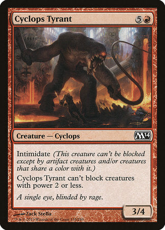 Cyclops Tyrant [Magic 2014] | Jomio and Rueliete's Cards and Comics