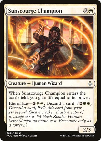 Sunscourge Champion [Hour of Devastation] | Jomio and Rueliete's Cards and Comics