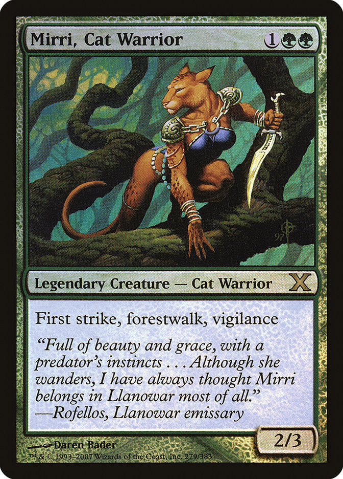 Mirri, Cat Warrior (Premium Foil) [Tenth Edition] | Jomio and Rueliete's Cards and Comics