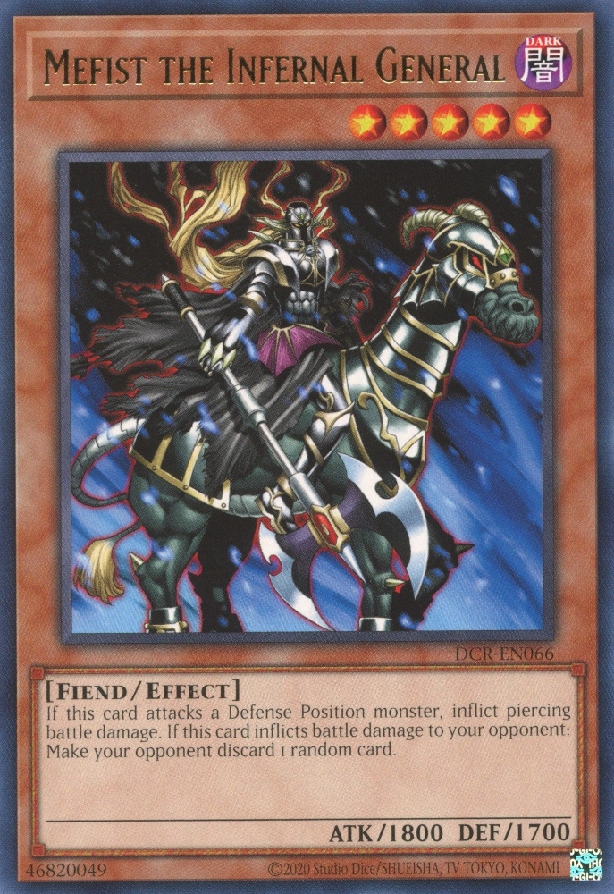 Mefist the Infernal General [DCR-EN066] Rare | Jomio and Rueliete's Cards and Comics