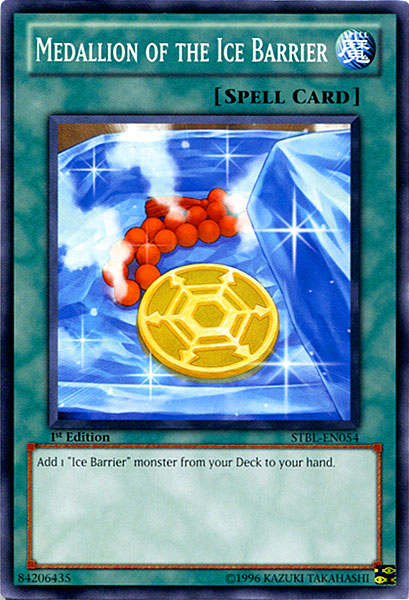 Medallion of the Ice Barrier [STBL-EN054] Common | Jomio and Rueliete's Cards and Comics