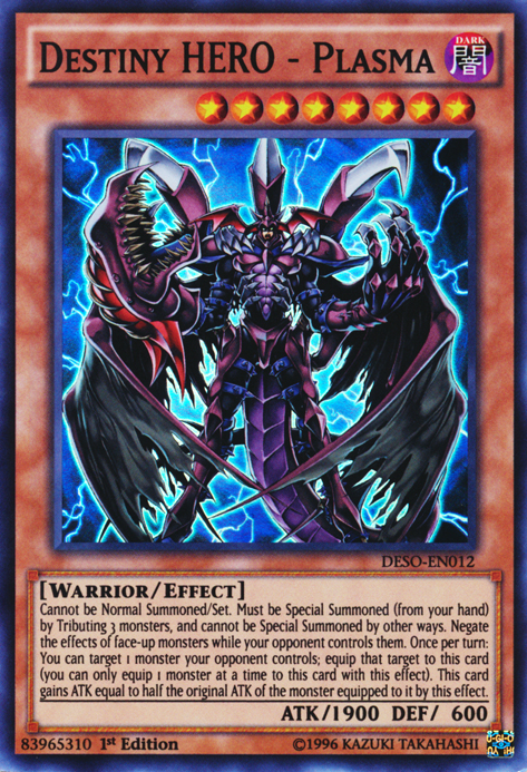 Destiny HERO - Plasma [DESO-EN012] Super Rare | Jomio and Rueliete's Cards and Comics