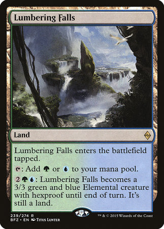 Lumbering Falls [Battle for Zendikar] | Jomio and Rueliete's Cards and Comics
