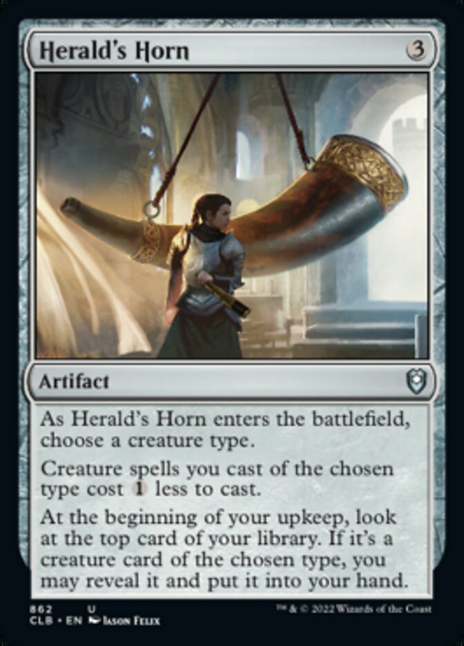 Herald's Horn [Commander Legends: Battle for Baldur's Gate] | Jomio and Rueliete's Cards and Comics