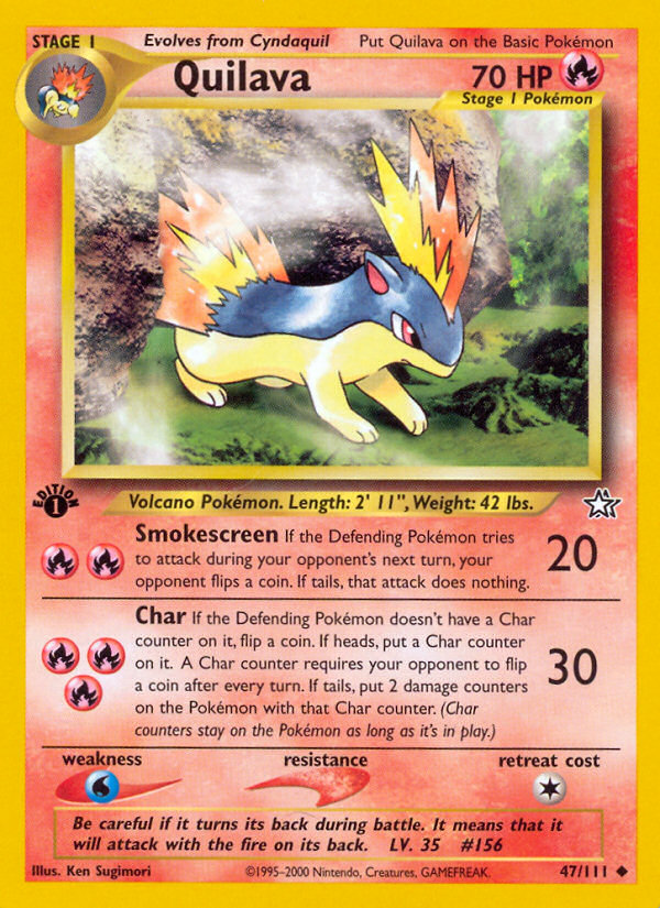 Quilava (47/111) [Neo Genesis 1st Edition] | Jomio and Rueliete's Cards and Comics