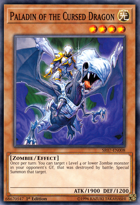 Paladin of the Cursed Dragon [SR07-EN008] Common | Jomio and Rueliete's Cards and Comics