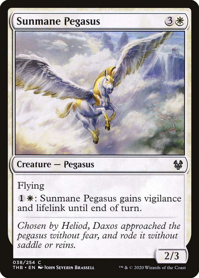 Sunmane Pegasus [Theros Beyond Death] | Jomio and Rueliete's Cards and Comics