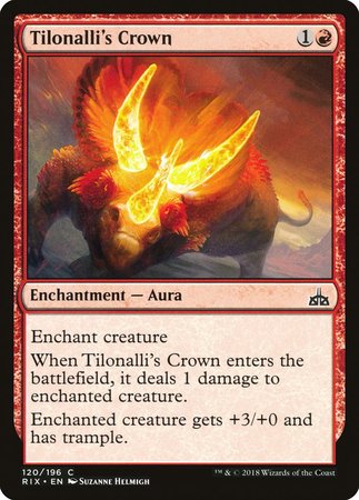 Tilonalli's Crown [Rivals of Ixalan] | Jomio and Rueliete's Cards and Comics