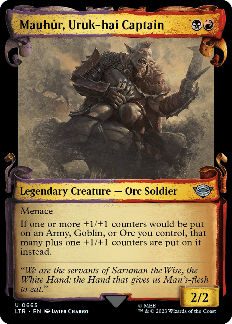 Mauhur, Uruk-hai Captain [The Lord of the Rings: Tales of Middle-Earth Showcase Scrolls] | Jomio and Rueliete's Cards and Comics