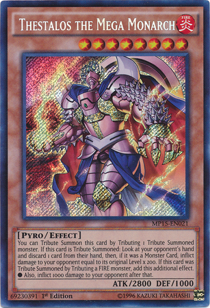 Thestalos the Mega Monarch [MP15-EN021] Secret Rare | Jomio and Rueliete's Cards and Comics
