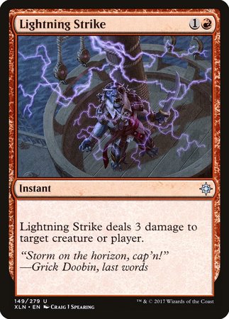 Lightning Strike [Ixalan] | Jomio and Rueliete's Cards and Comics