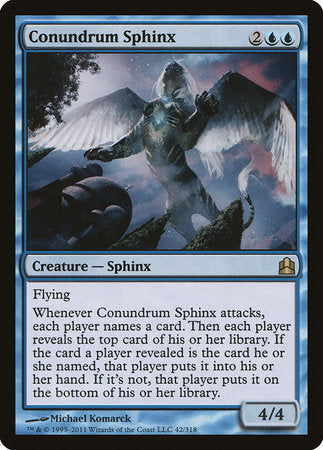 Conundrum Sphinx [Commander 2011] | Jomio and Rueliete's Cards and Comics
