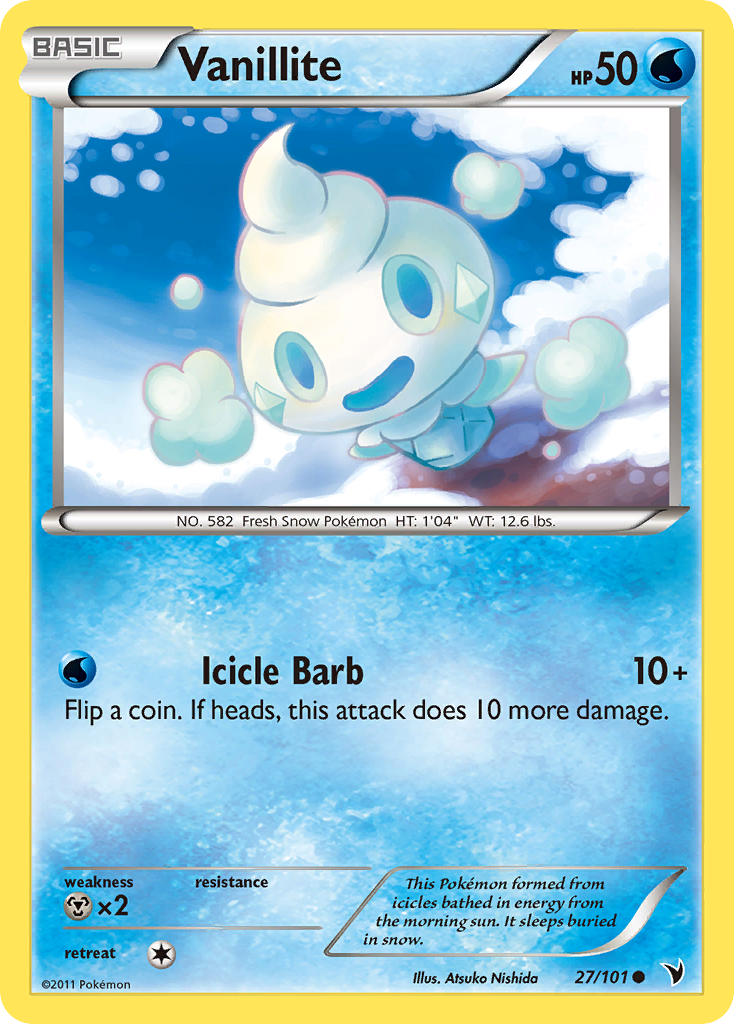Vanillite (27/101) [Black & White: Noble Victories] | Jomio and Rueliete's Cards and Comics