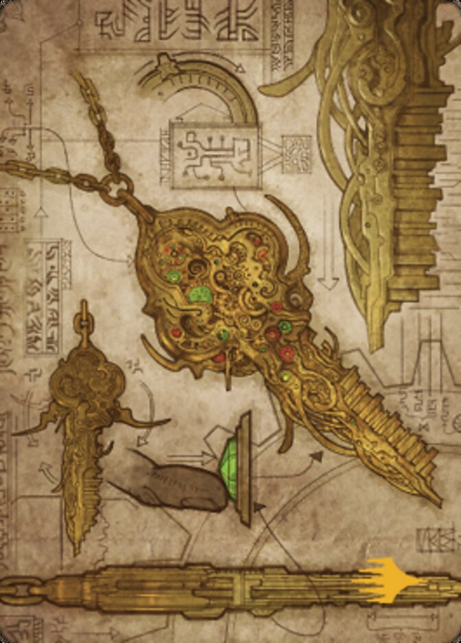 Key to the City Art Card (Gold-Stamped Planeswalker Symbol) [The Brothers' War Art Series] | Jomio and Rueliete's Cards and Comics