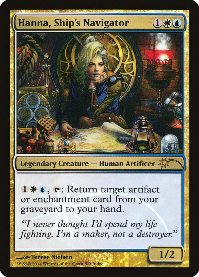 Hanna, Ship's Navigator [Judge Gift Cards 2014] | Jomio and Rueliete's Cards and Comics