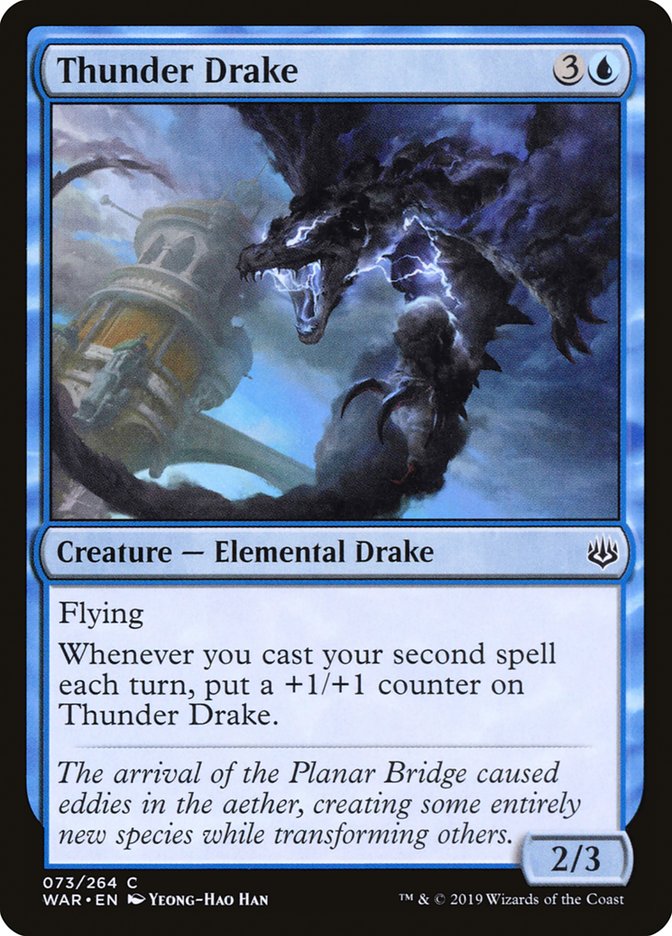 Thunder Drake [War of the Spark] | Jomio and Rueliete's Cards and Comics