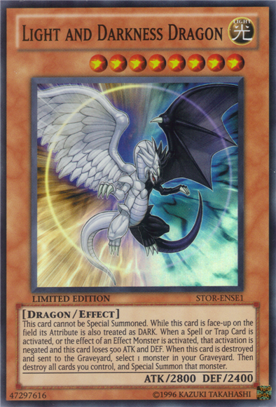 Light and Darkness Dragon [STOR-ENSE1] Super Rare | Jomio and Rueliete's Cards and Comics