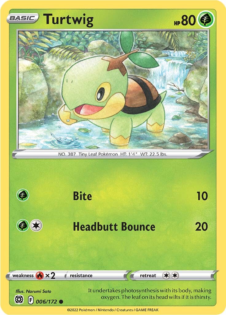 Turtwig (006/172) [Sword & Shield: Brilliant Stars] | Jomio and Rueliete's Cards and Comics