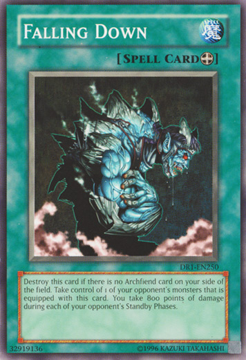 Falling Down [DR1-EN250] Common | Jomio and Rueliete's Cards and Comics