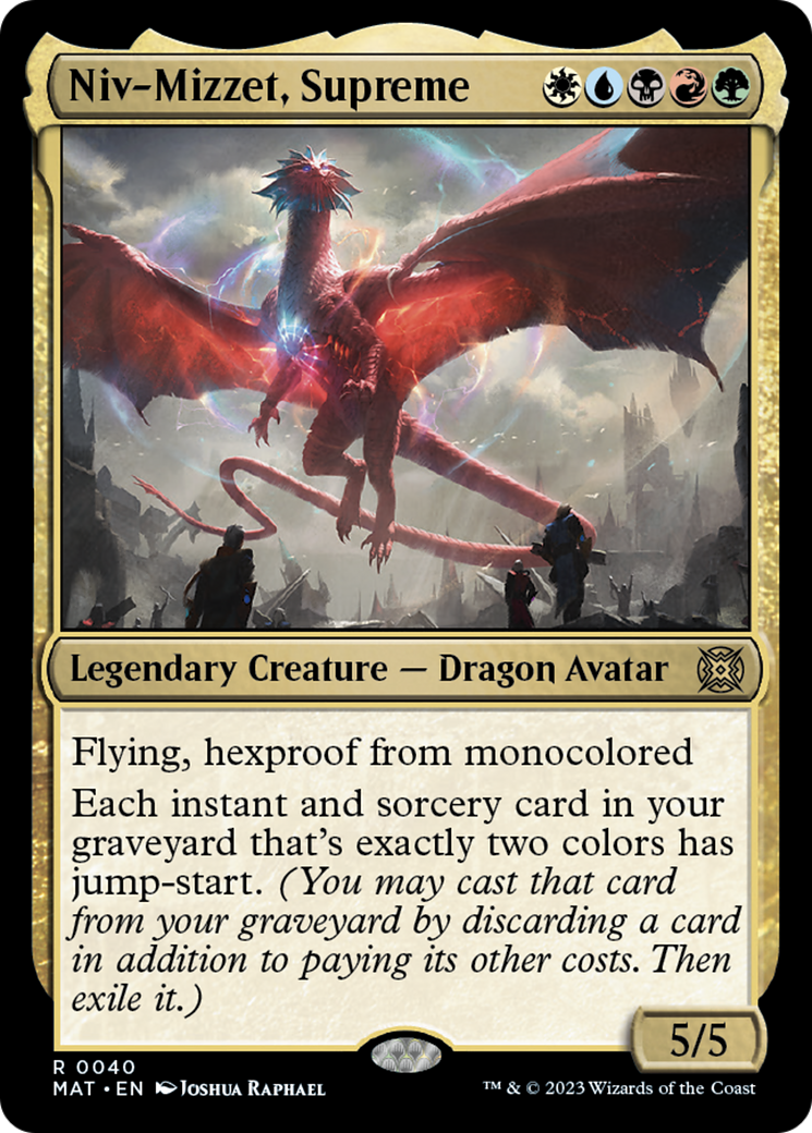 Niv-Mizzet, Supreme [March of the Machine: The Aftermath] | Jomio and Rueliete's Cards and Comics