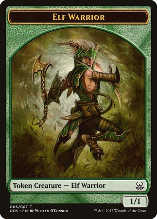 Elf Warrior Token [Duel Decks: Mind vs. Might Tokens] | Jomio and Rueliete's Cards and Comics