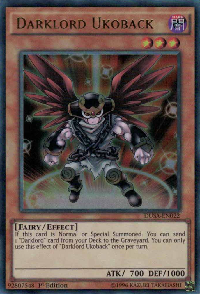 Darklord Ukoback [DUSA-EN022] Ultra Rare | Jomio and Rueliete's Cards and Comics