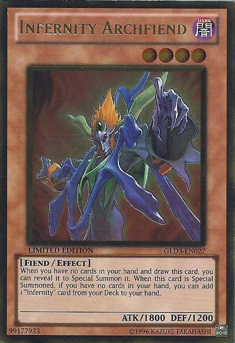 Infernity Archfiend [GLD3-EN027] Gold Rare | Jomio and Rueliete's Cards and Comics