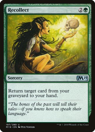 Recollect [Core Set 2019] | Jomio and Rueliete's Cards and Comics