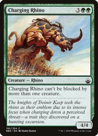 Charging Rhino [Battlebond] | Jomio and Rueliete's Cards and Comics