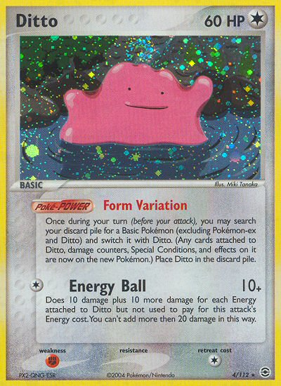 Ditto (4/112) [EX: FireRed & LeafGreen] | Jomio and Rueliete's Cards and Comics