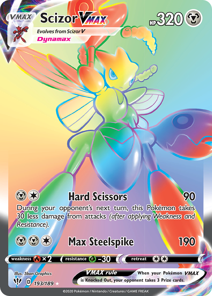 Scizor VMAX (193/189) [Sword & Shield: Darkness Ablaze] | Jomio and Rueliete's Cards and Comics