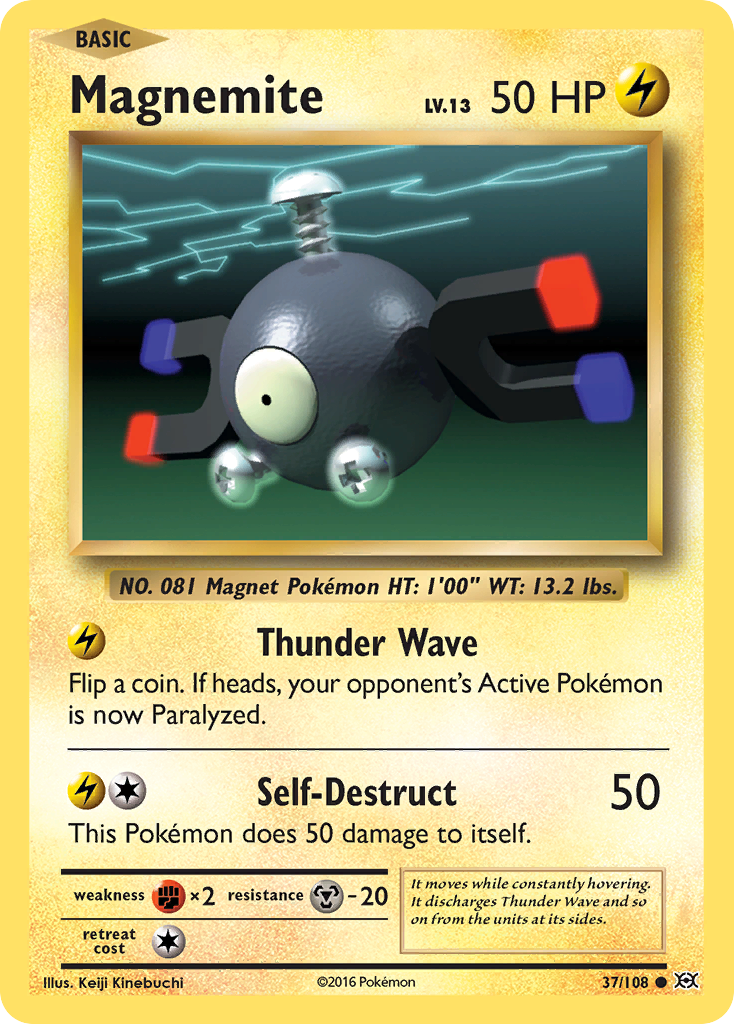 Magnemite (37/108) [XY: Evolutions] | Jomio and Rueliete's Cards and Comics