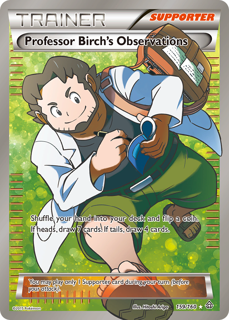 Professor Birch's Observations (159/160) [XY: Primal Clash] | Jomio and Rueliete's Cards and Comics