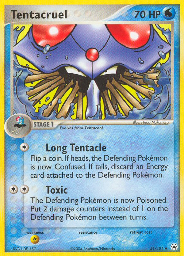 Tentacruel (51/101) [EX: Hidden Legends] | Jomio and Rueliete's Cards and Comics