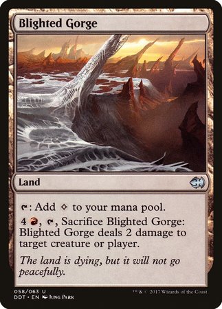 Blighted Gorge [Duel Decks: Merfolk vs. Goblins] | Jomio and Rueliete's Cards and Comics