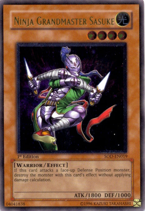 Ninja Grandmaster Sasuke (UTR) [SOD-EN019] Ultimate Rare | Jomio and Rueliete's Cards and Comics