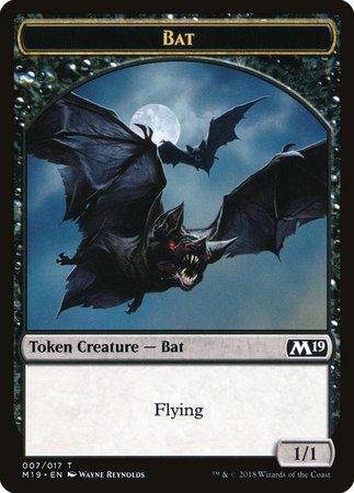 Bat Token [Core Set 2019 Tokens] | Jomio and Rueliete's Cards and Comics