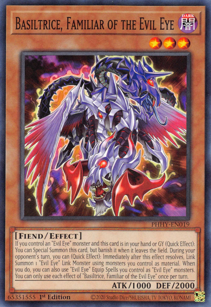 Basiltrice, Familiar of the Evil Eye [PHHY-EN019] Common | Jomio and Rueliete's Cards and Comics