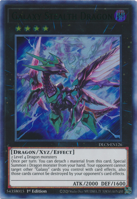 Galaxy Stealth Dragon (Green) [DLCS-EN126] Ultra Rare | Jomio and Rueliete's Cards and Comics