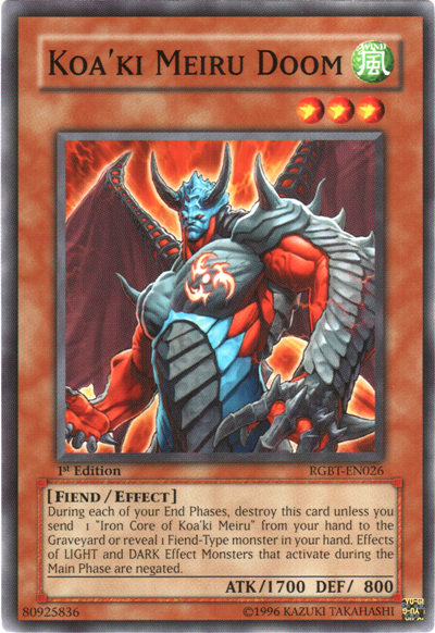 Koa'ki Meiru Doom [RGBT-EN026] Common | Jomio and Rueliete's Cards and Comics