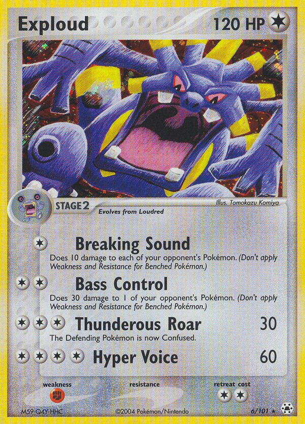 Exploud (6/101) [EX: Hidden Legends] | Jomio and Rueliete's Cards and Comics