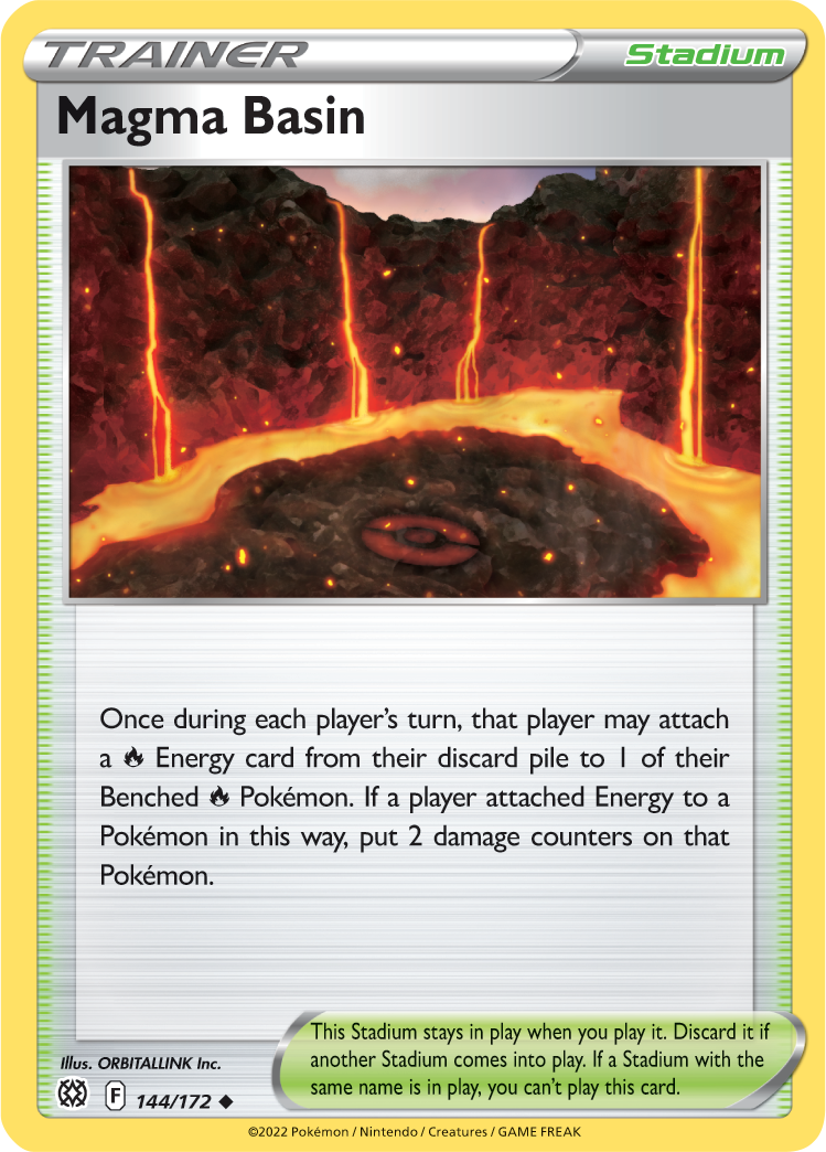 Magma Basin (144/172) [Sword & Shield: Brilliant Stars] | Jomio and Rueliete's Cards and Comics